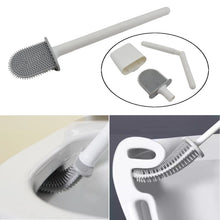 Portable Silicone Toilet Brush – Wall-Mounted, Anti-Drip Cleaner with Non-Slip Handle
